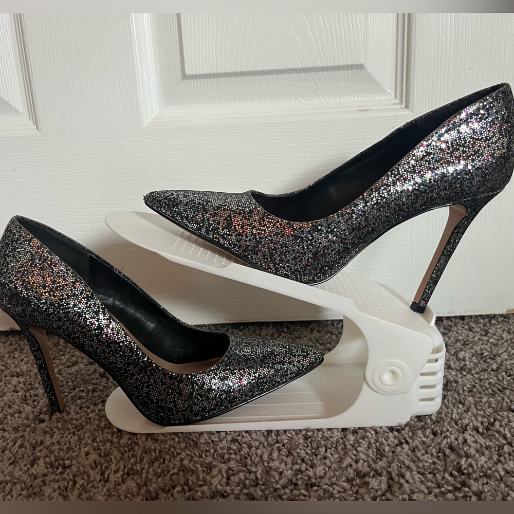 Mix No. 6 Glittering Black Heels